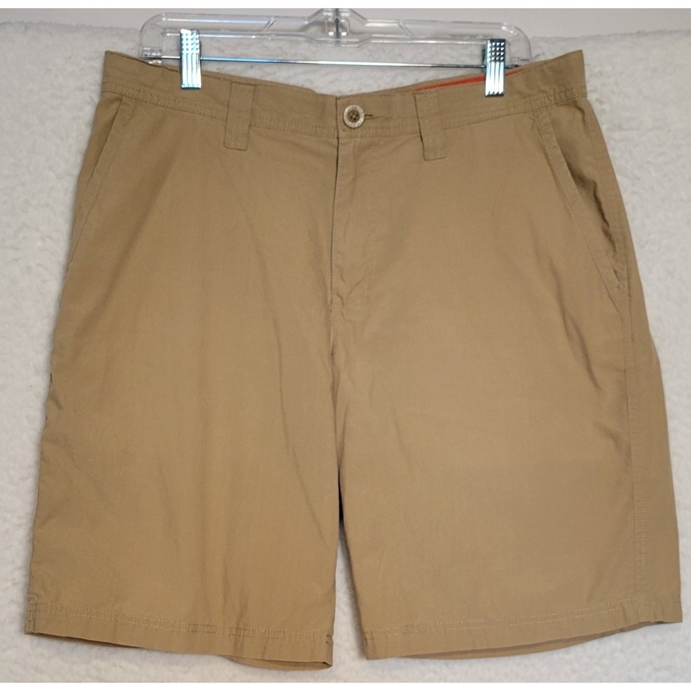 Columbia Sportswear Shorts Khaki Chino Sz 34 Men's Outdoor Hiking Tan Beige 1109